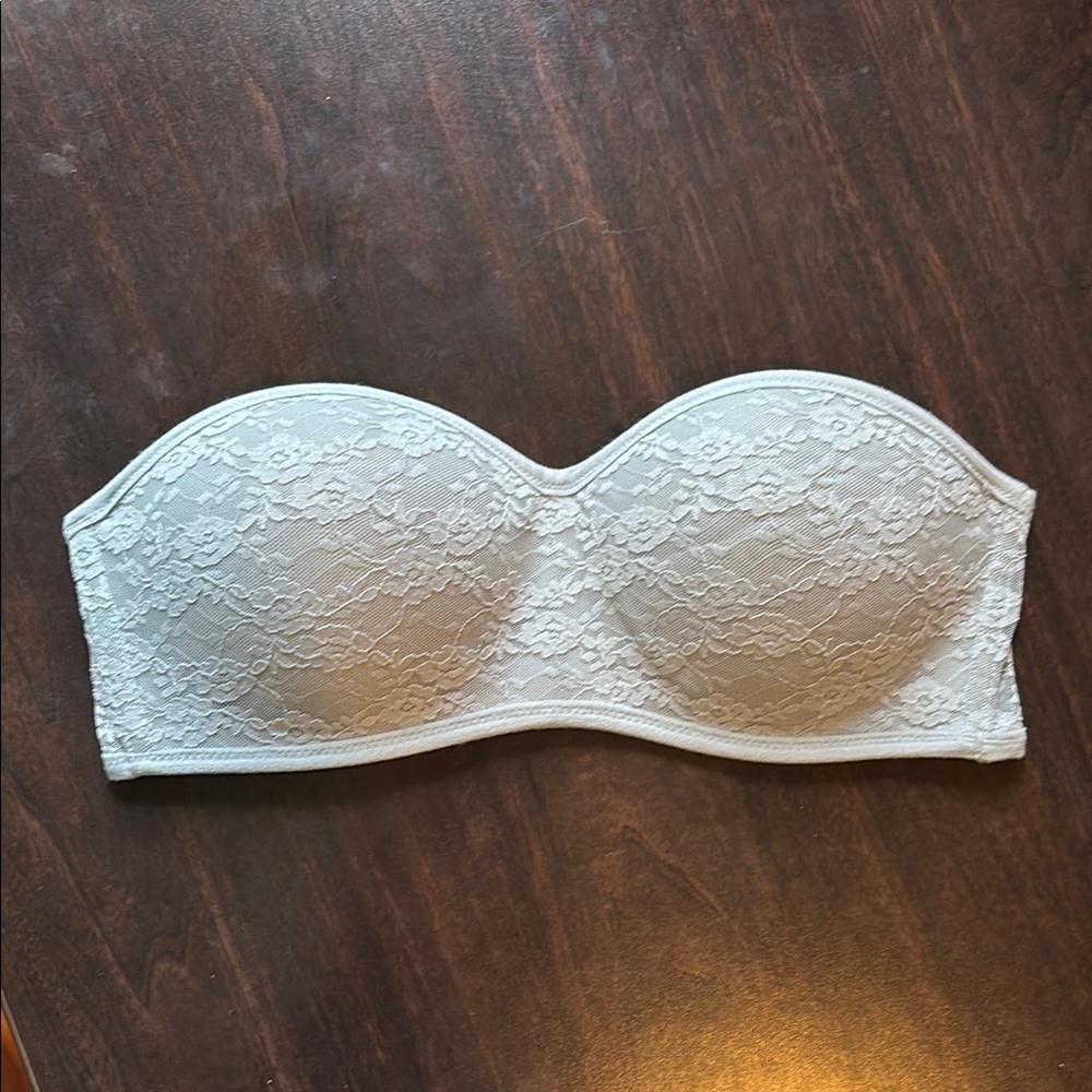 PINK Victoria's Secret White Lace Bandeau